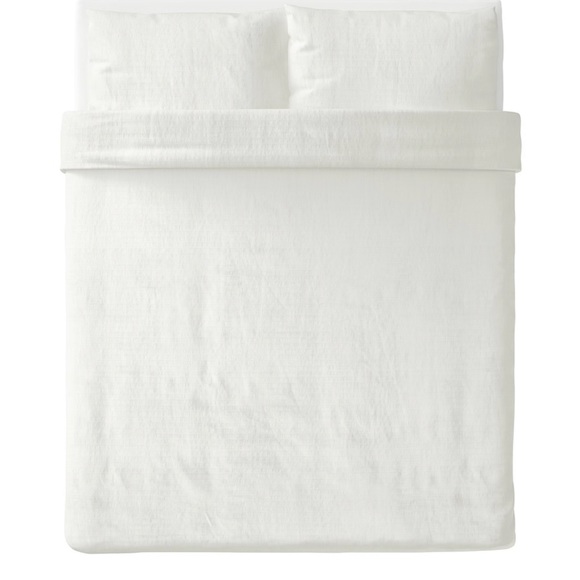 IKEA OFELIA VASS
Duvet cover and pillowcase(s), white, Full/Queen (Double/Queen) - Picture 4 of 5